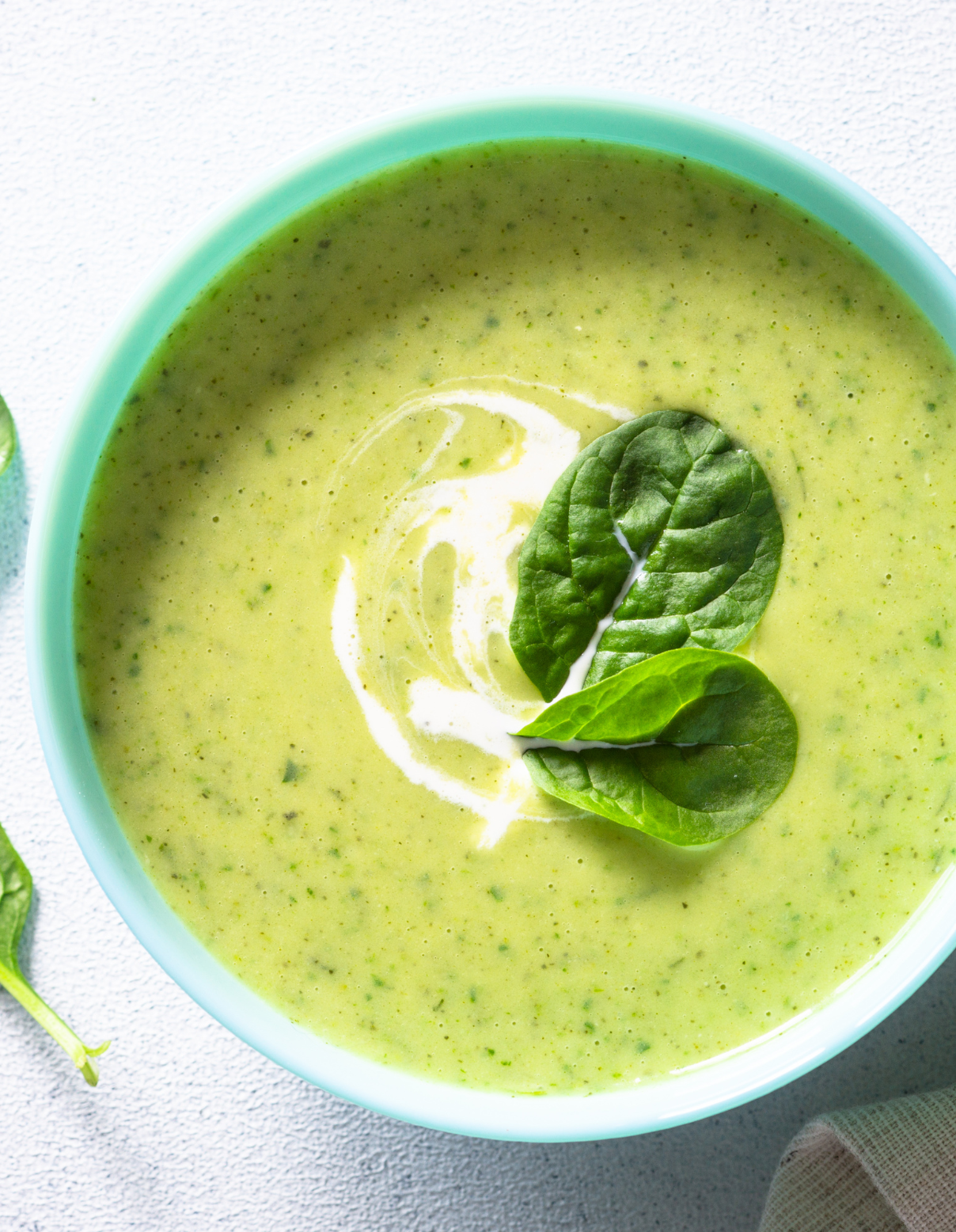 velouté courgette fanes de radis