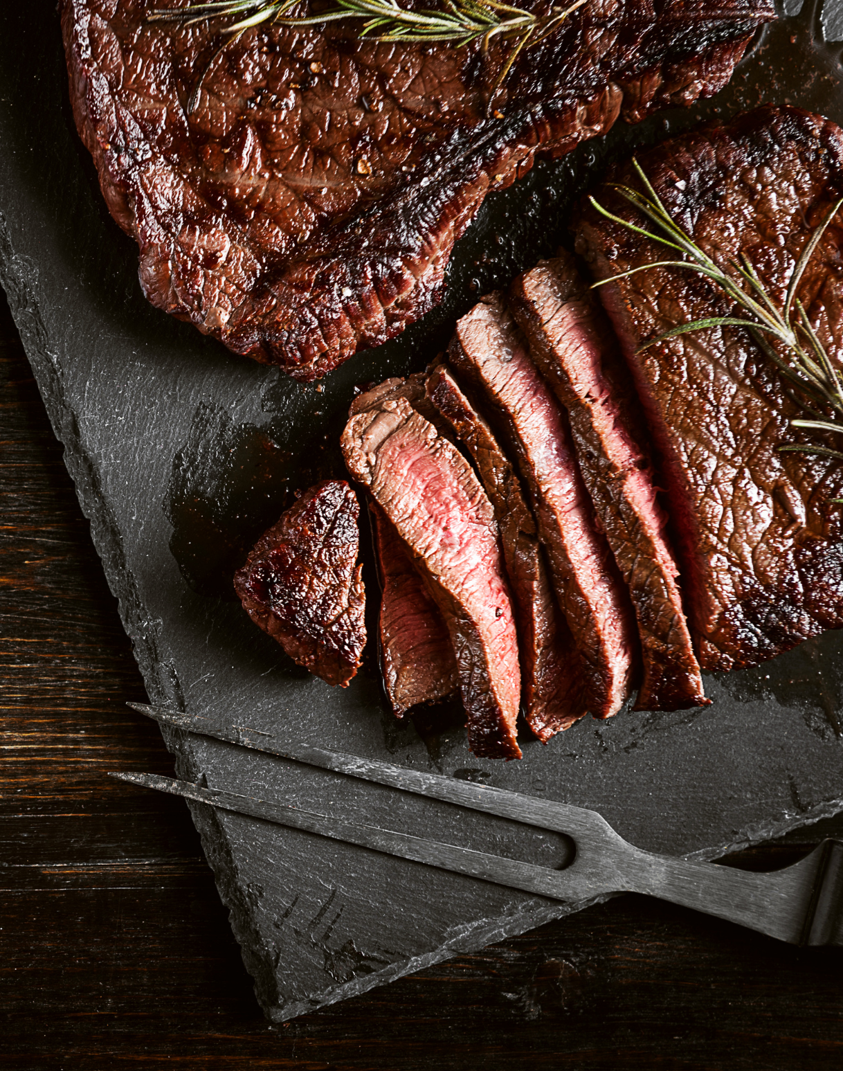 pavé de boeuf mariné au café